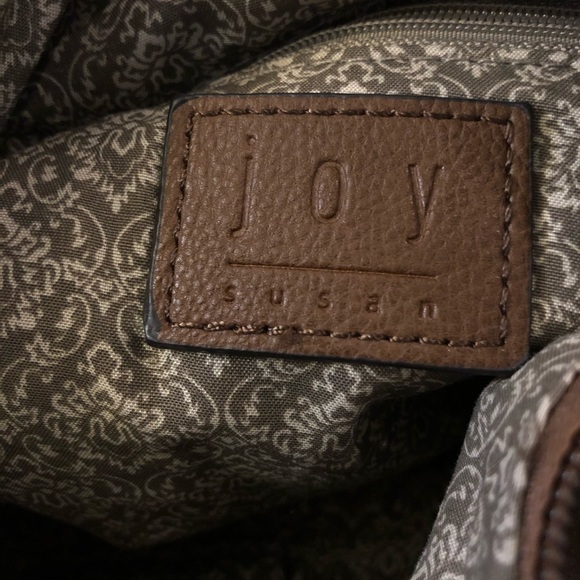 Joy Susan Crossbody Bag Brown Pebbled Texture EUC - Picture 7 of 12